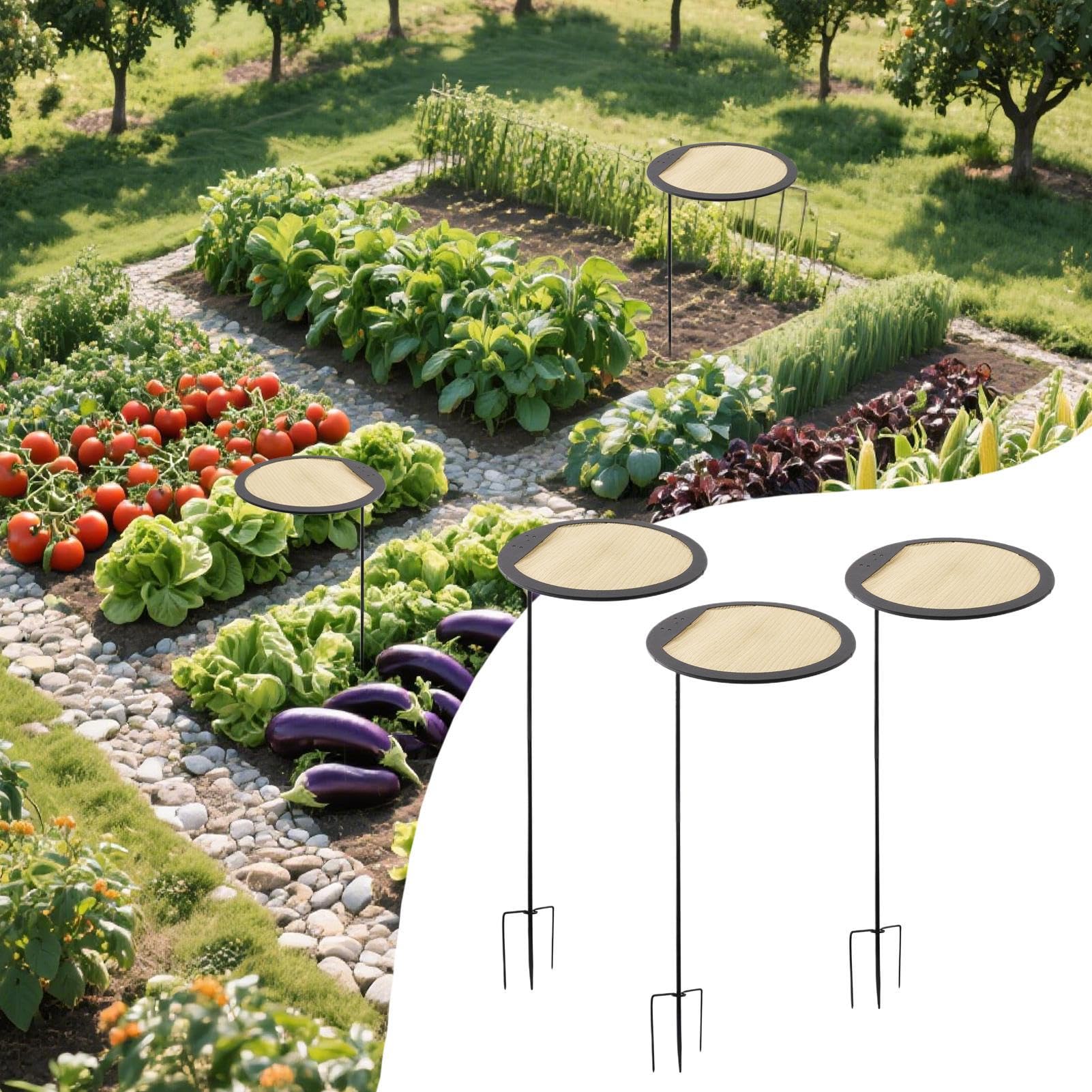 Générique Pflanzenschutz Netz | 3 Stück Gartenschirme Set, Ausziehbarer Wetterfester Schattenspender Für Garten Balkon Terrazza Poolbereich Und Hof