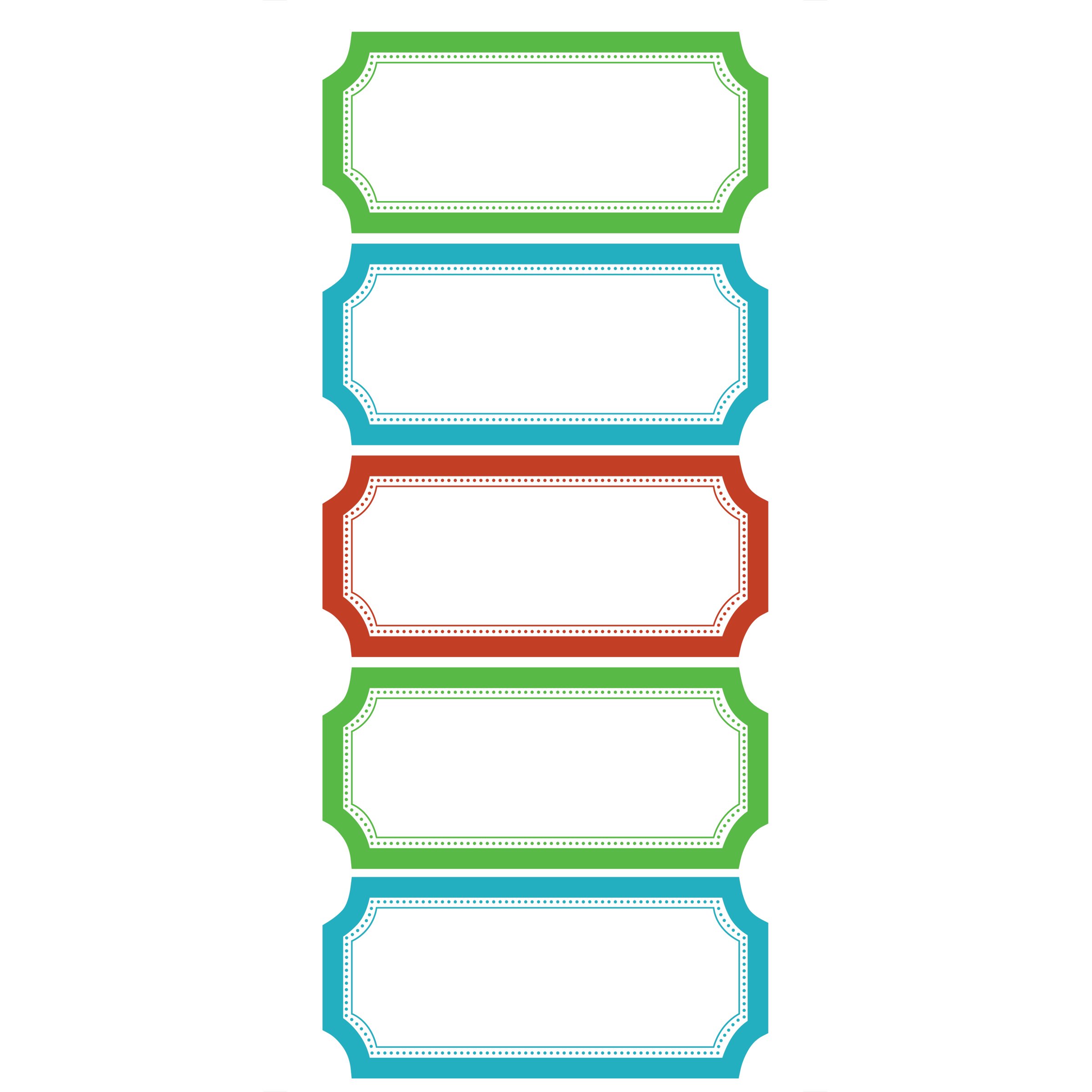 WalliesPeel & Stick Vinyl Wall Decals, Removable Dry Erase Board, Set of 10 Labels Trimmed in Colors, 3-3/4" x 1-3/4"