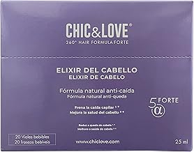 Chic & Love 360º Hair Formula Forte | Hair Elixir | Stops hair loss and improves hair health | 20 vials of 25 ml.