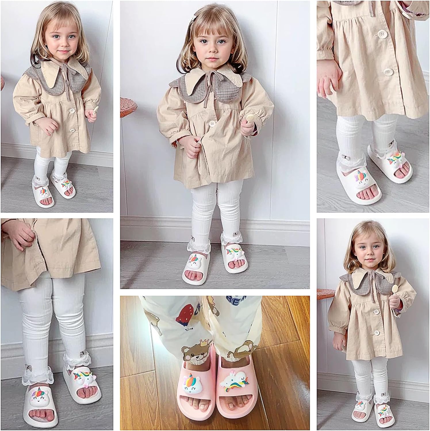 Boys Girls Cloud Unicorn Slide Sandals Non-slip Comfy Cushioned Thick Sole Shower Pool Slippers Summer Beach Water Shoes Indoor & Outdoor - Image 2