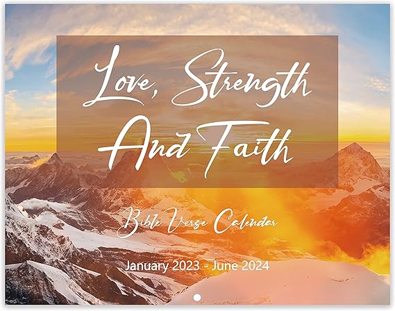 2023 2024 Wall Calendar Bible Verse Calendar 2023 2024 January 2023 