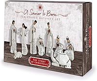 Vista 7 de Lighthouse Christian Products A Savior is Born - Juego de 9 piezas de 7.25 pulgadas de resina escrita para Navidad
