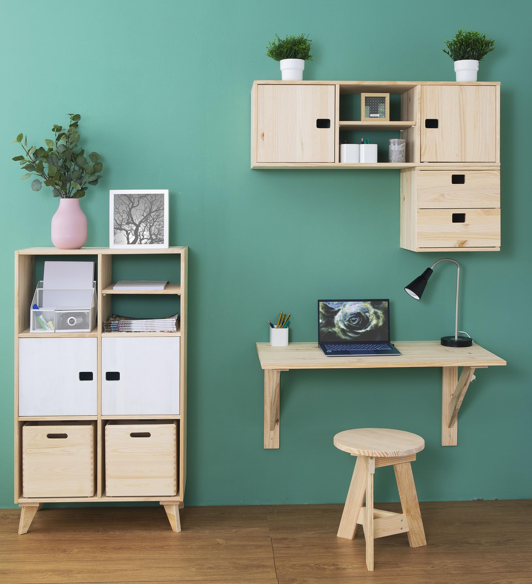 Astigarraga Kit Line Étagère Accessoire pour étagère modulaire de Cubes Dinamic - 33 x 31,5 cm