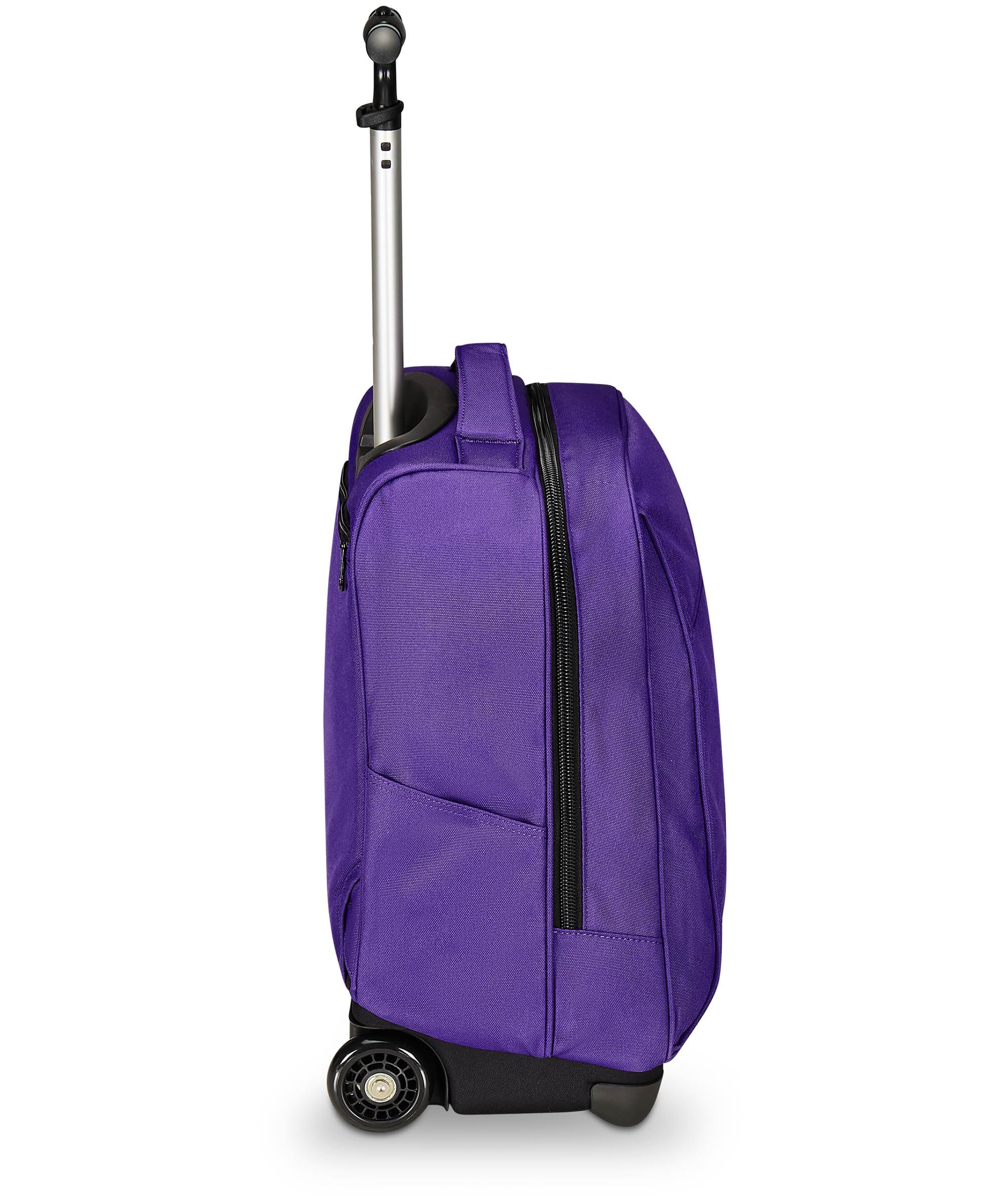 Invicta Trolley Scuola Benin Solid, Viola, 2 in 1, Con Spallacci Uso Zaino, Tasca porta Borraccia e Porta Laptop, Scuola & Viaggio, Ragazzi