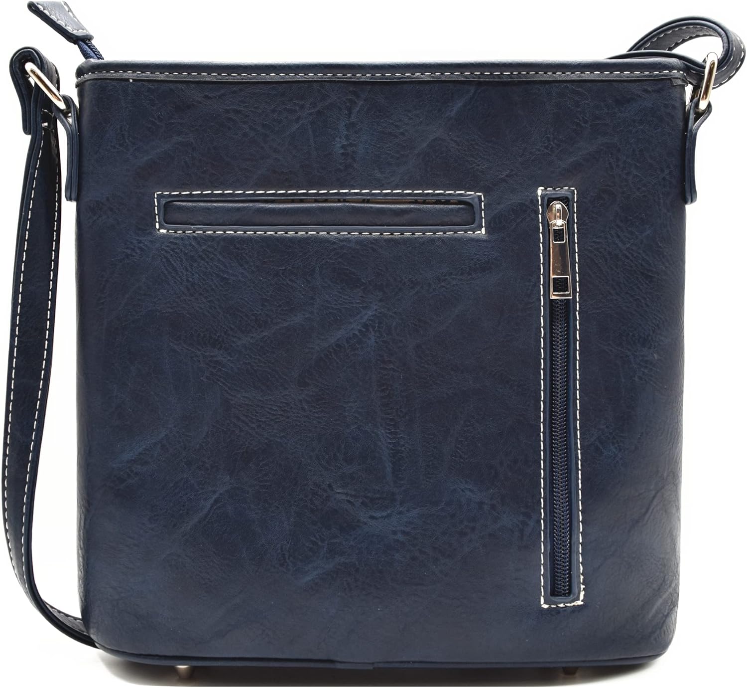 WESTERN ORIGIN American Flag Stars and Stripes Studs Crossbody Handbag USA Patriotic Women Purse Leather Single Shoulder Bag - Image 3