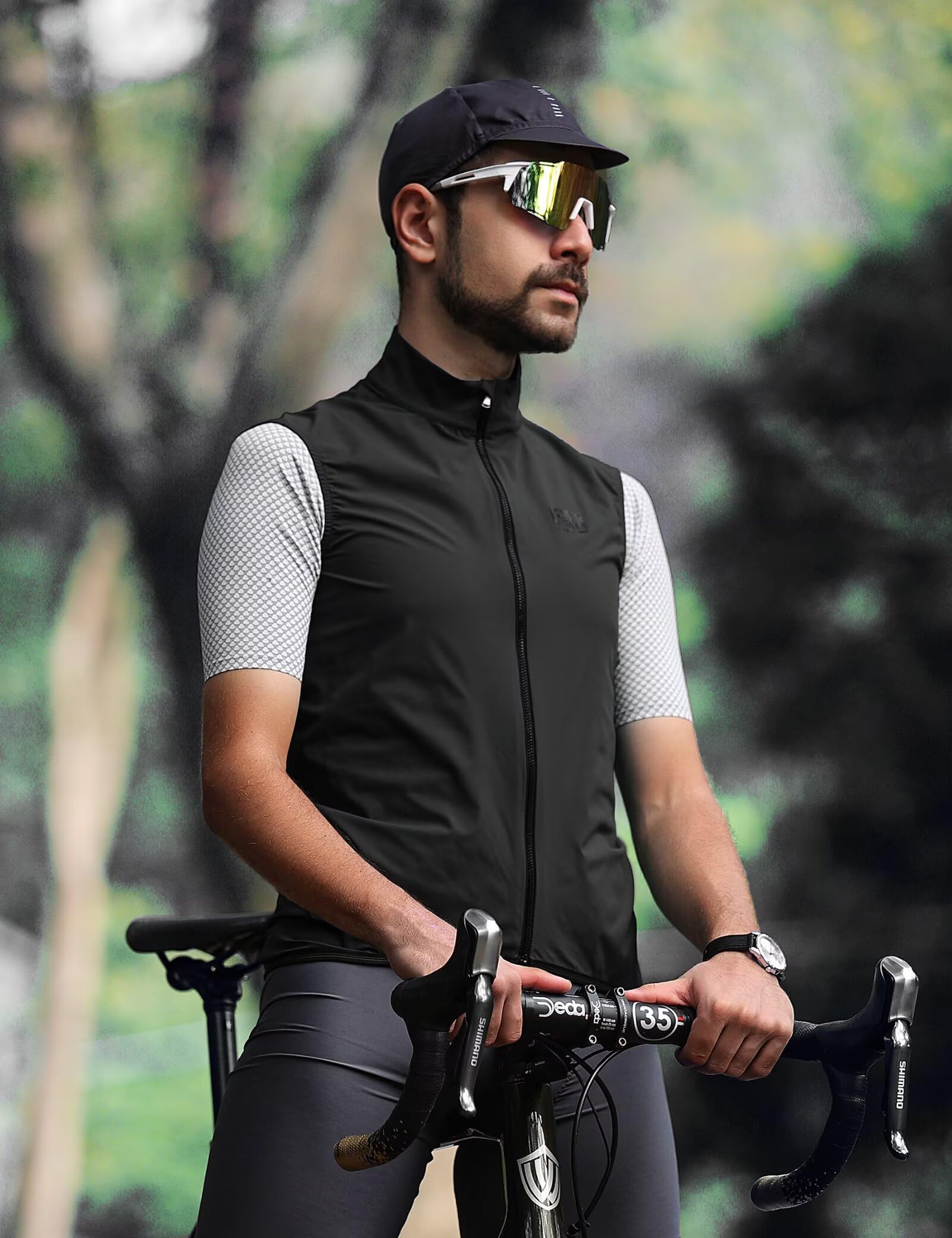 LAMEDA Chaleco Ciclismo Hombre para Hombre Mujer Ligero Secado Rápido Transpirable Chaqueta Deportiva Sin Mangas Cortaviento MTB Verano