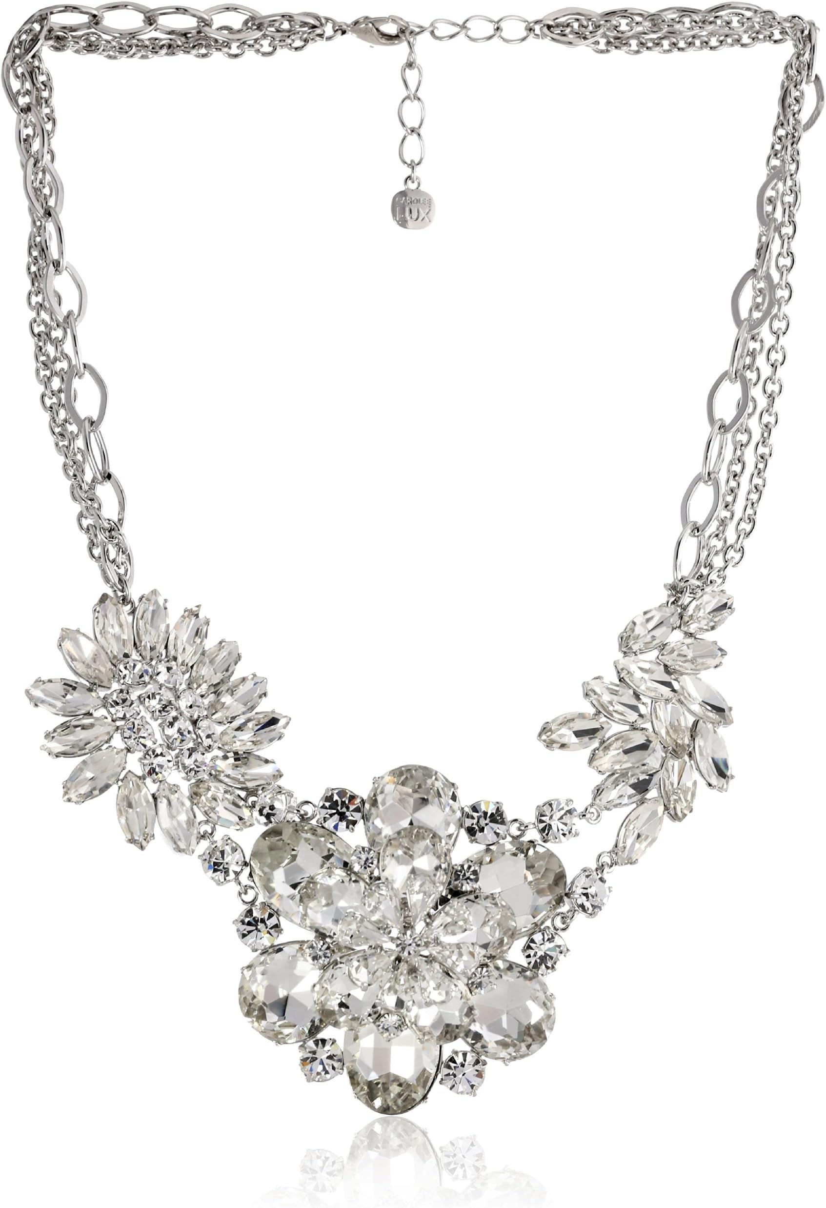 "Haute Hollywood" Floral Drama Necklace, 22"