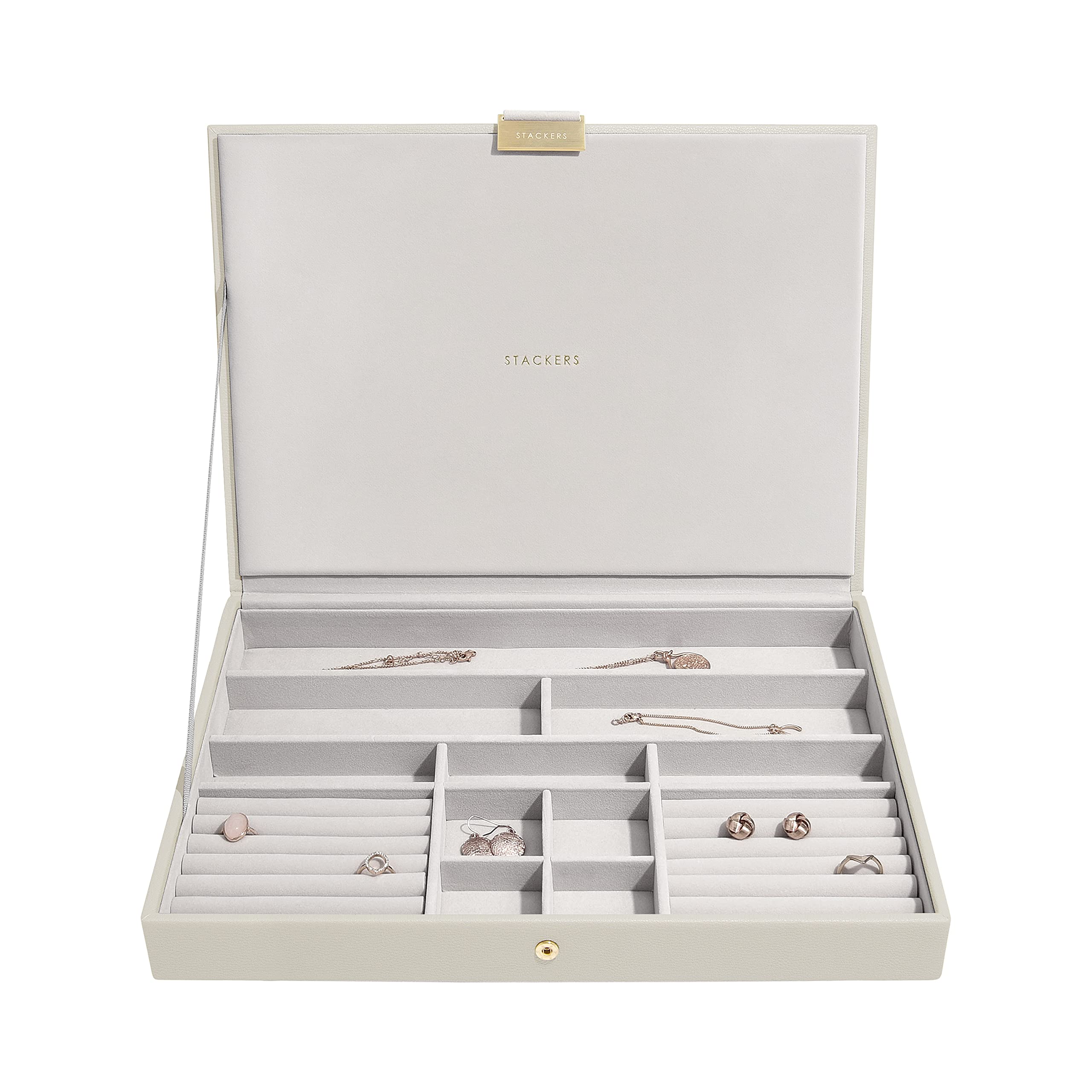Stackers Oatmeal Supersize Jewellery Box Lid