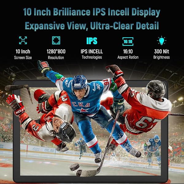 Gleeso Tablet Android 15, Tablet 10 Inch with 30GB RAM+128GB ROM | Octa-Core A733 Processor | WiFi 6 | Android Tablets 10 Inch with 6200mAh | Bluetooth 5.4 | OTG | PC Mode(Gray) - 5