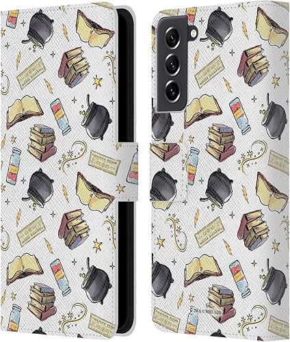 Miniatura 8 de Head Case Designs Funda de piel con licencia oficial de Harry Potter Gryffindor, diseño de Reliquias de la Muerte XIIII, compatible con Samsung