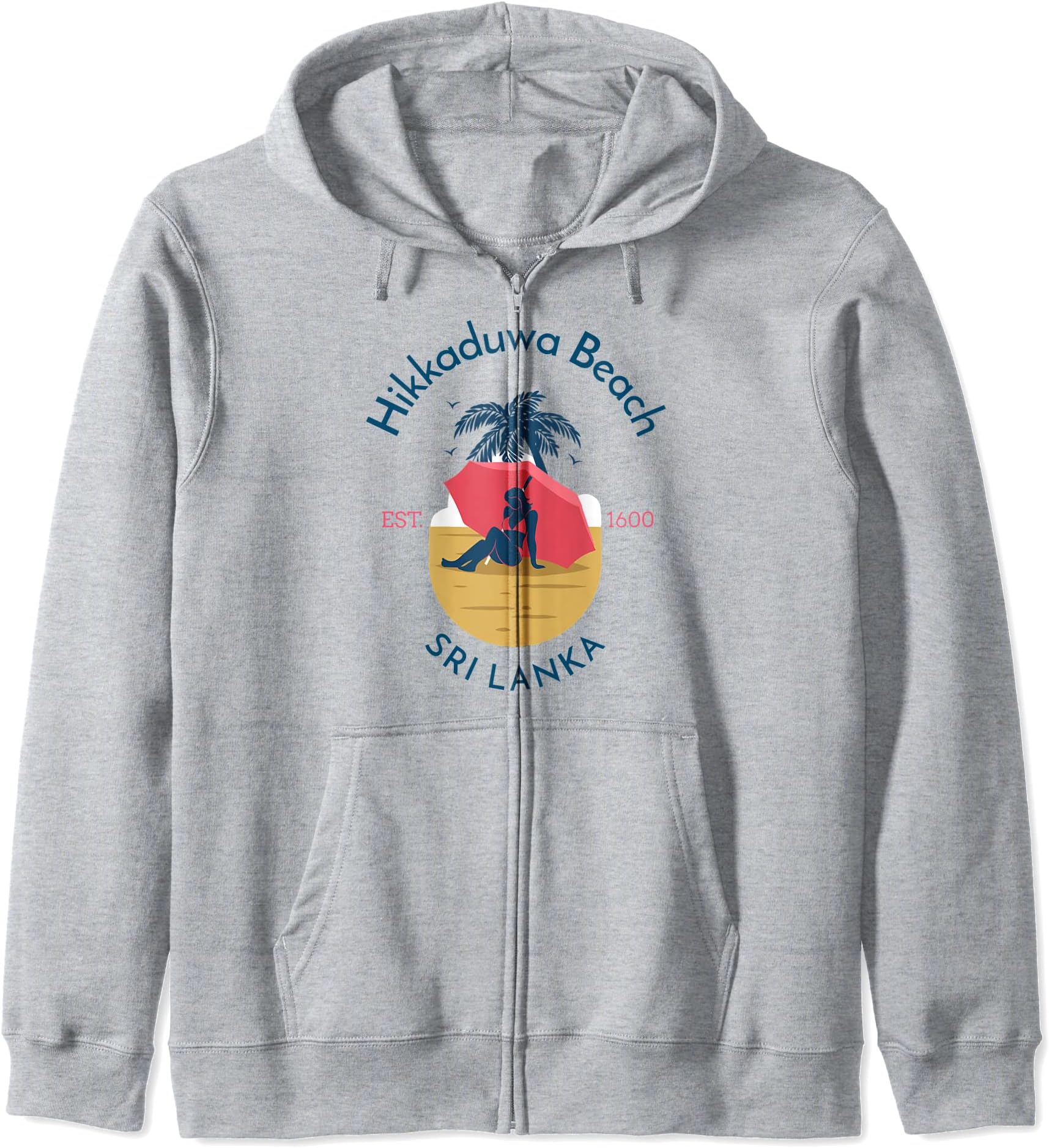 Hikkaduwa Beach in Sri Lanka Zip Hoodie