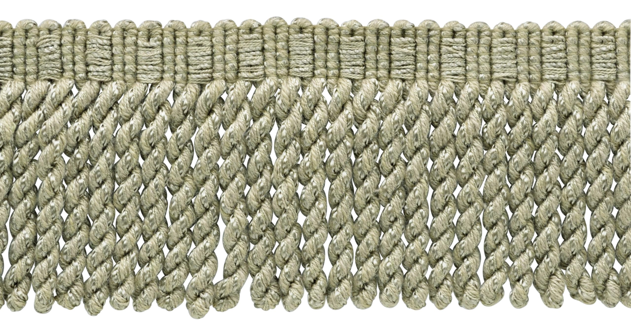 Frange tricotée de style BFSCR3 or antique 76mm décoration luxe