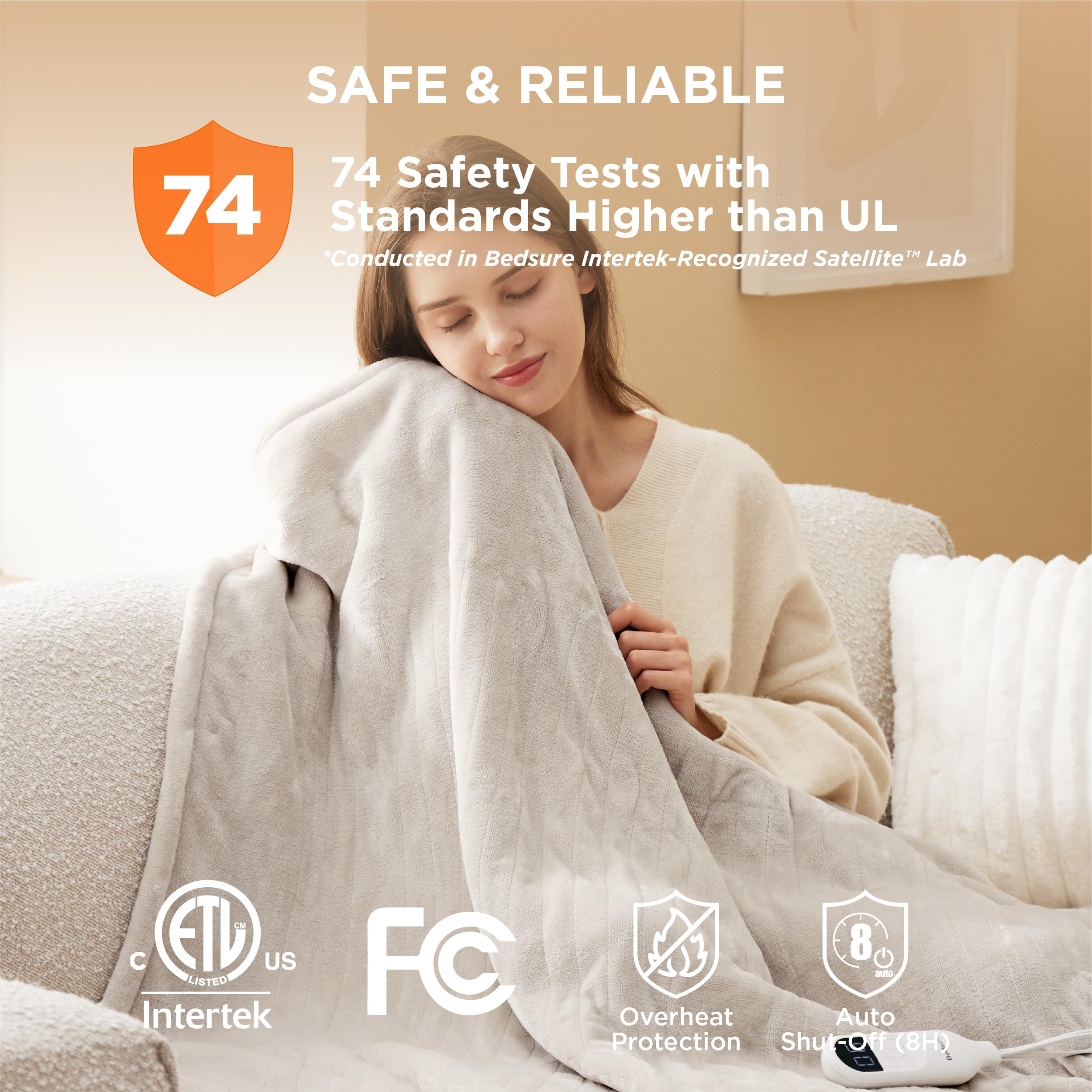 Amazon.com: Bedsure Electric Blanket Full Size - Soft