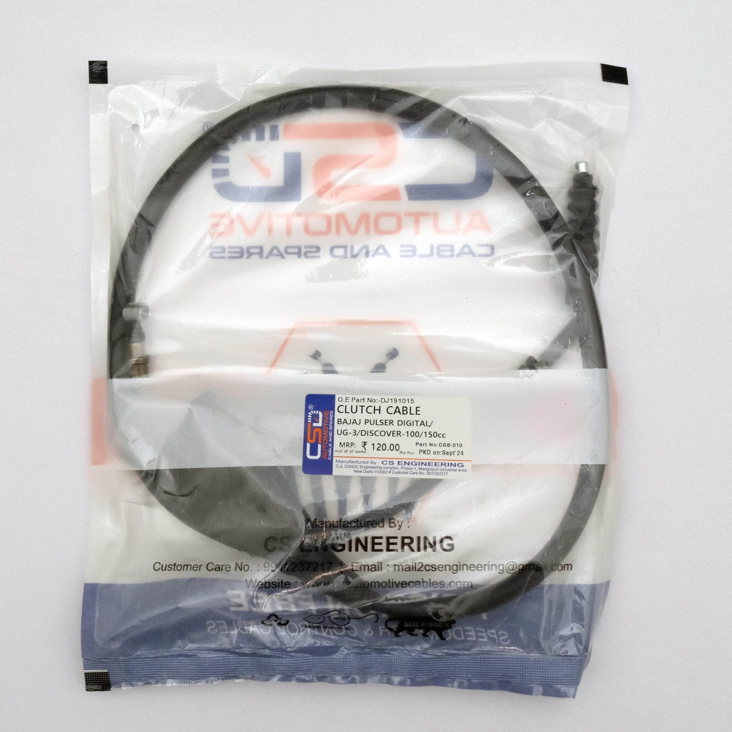 CSD AUTOMOTIVE_Clutch Cable Assembly Compatible with Bajaj Pulsar DTSi 150/180 CC_DH191041 - Image 2 thumbnail
