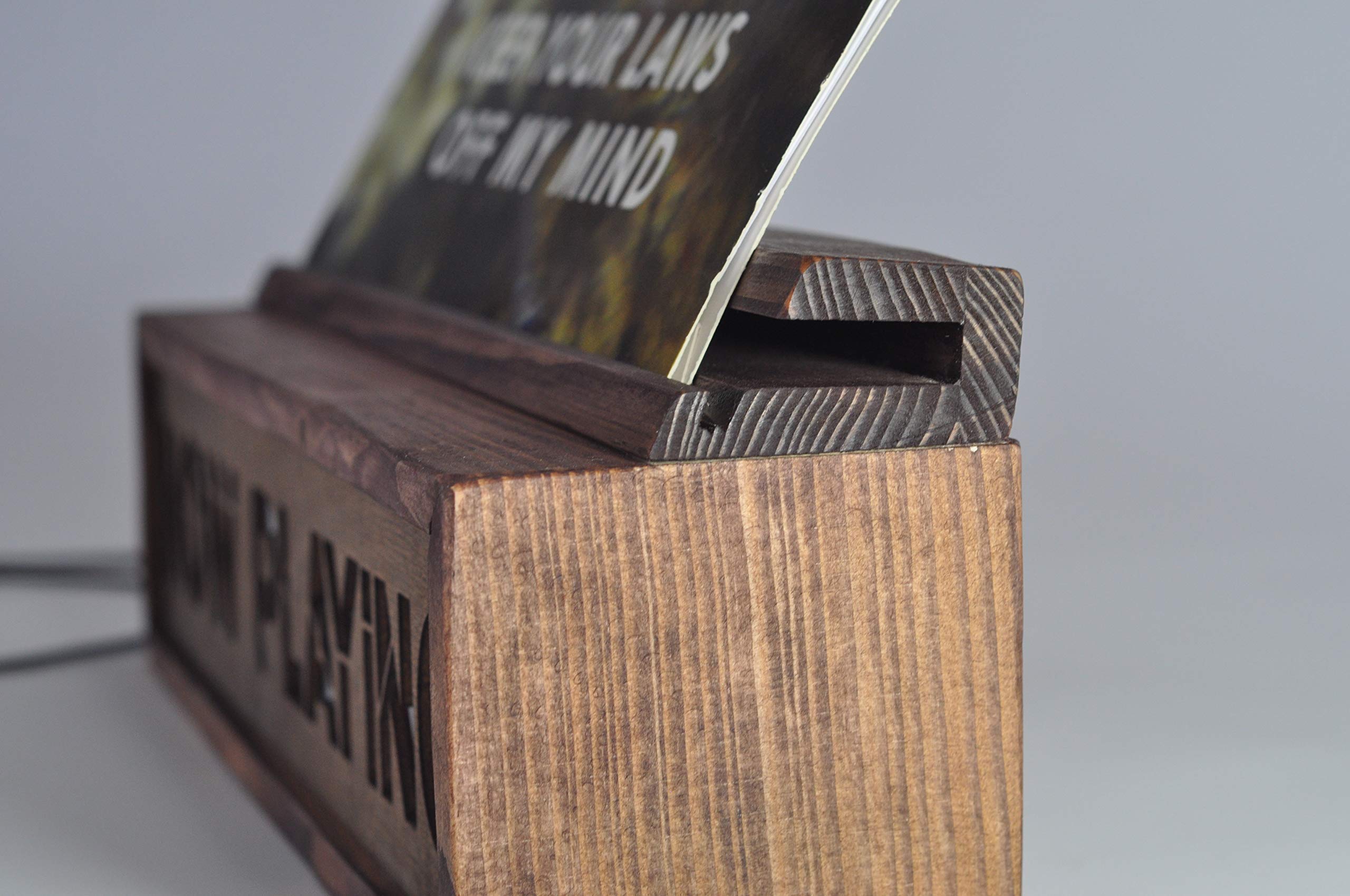 Handmade Now Playing Vinyl Record Storage Album Cover Display Stand