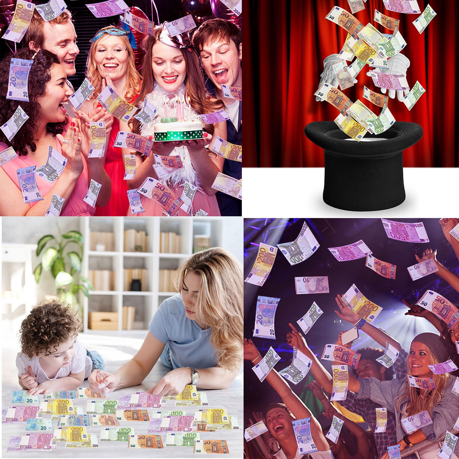 Faux Billets Euros Jouets - Lot De 120 Billets éducatifs Pour Enfants Jeux Mathématiques