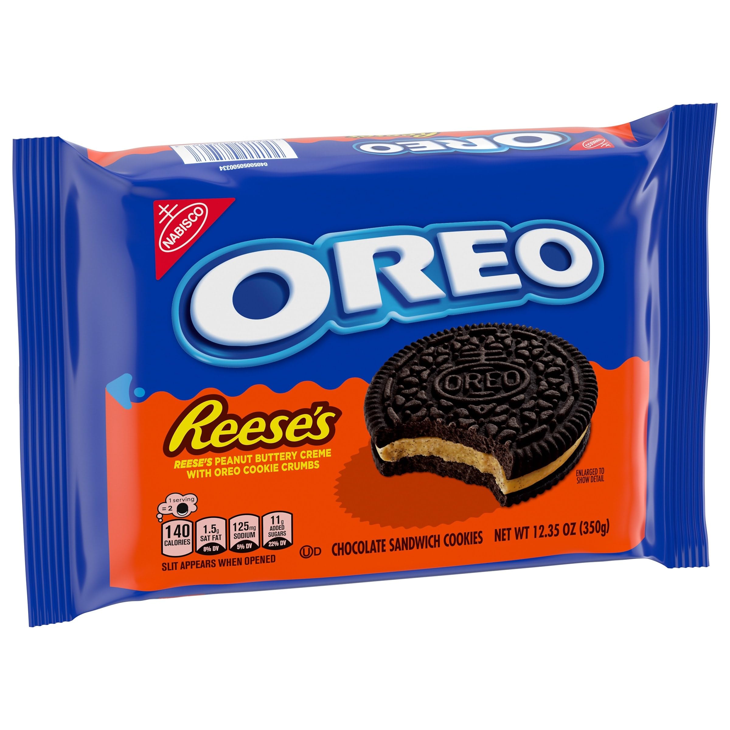 OREO REESE'S Peanut Buttery Creme Chocolate Sandwich Cookies, 12.35 oz