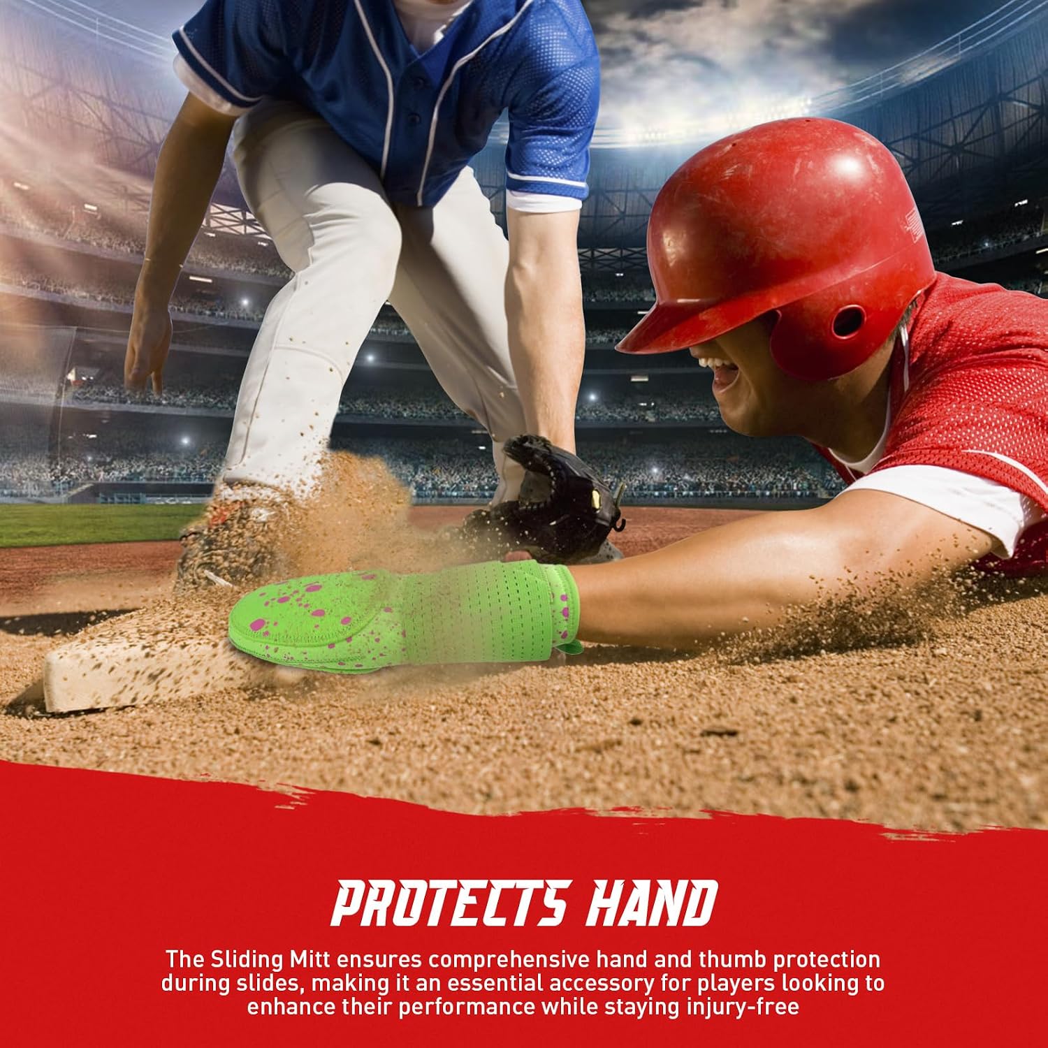 Sliding Mitt, Baseball Sliding Mitt Youth, Protective Baserunning Sliding Gloves, Baseball Protective Equipmen