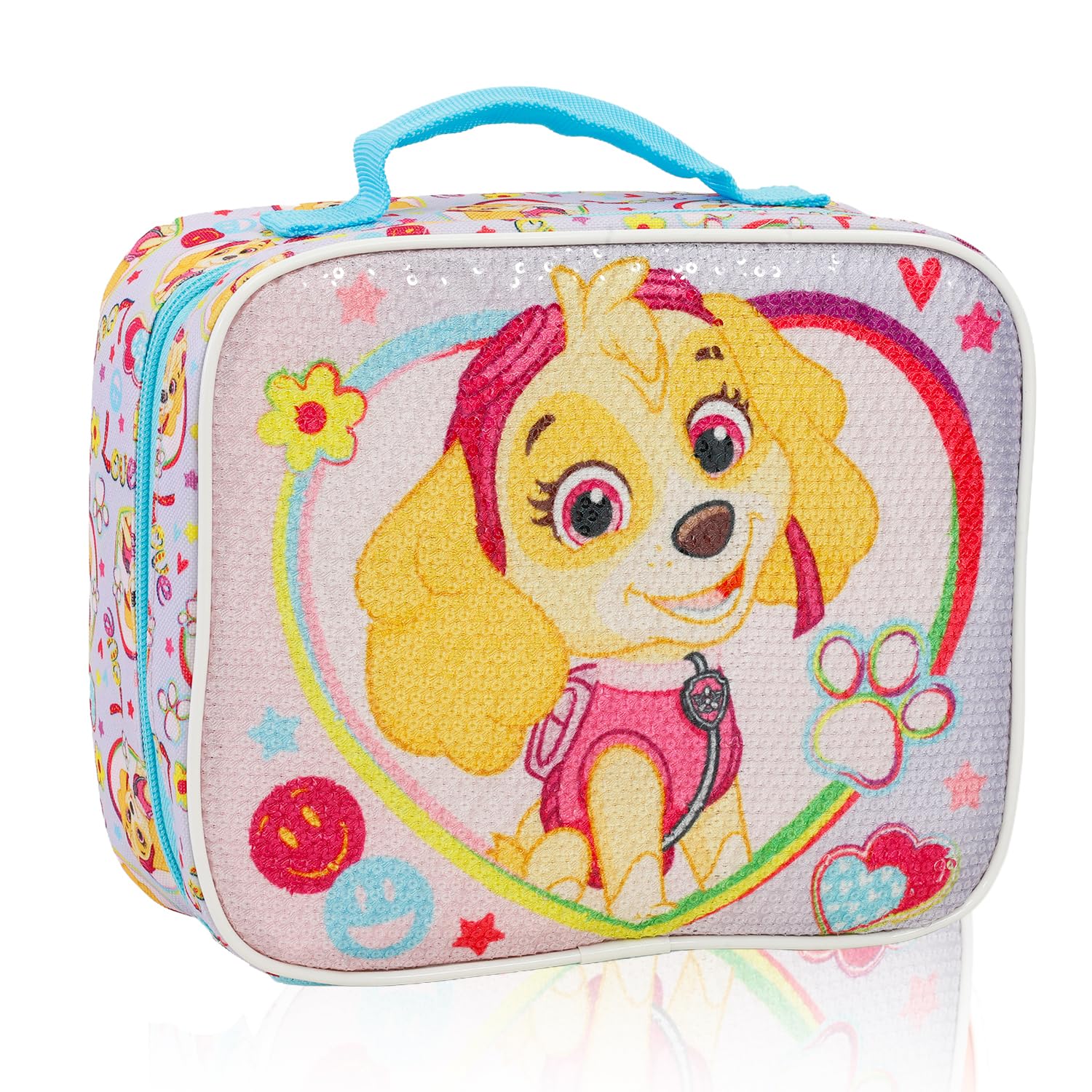 Paw Patrol Lunchbox für Mädchen – Paket mit Skye Lunchtasche plus wiederverwendbarer Wasserflasche, Aufklebern, mehr | Paw Patrol Lunchbox für Kinder, Mädchen