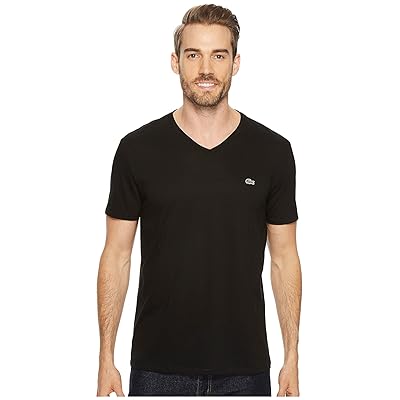 Lacoste Short Sleeve V Neck Pima Jersey T Shirts Men