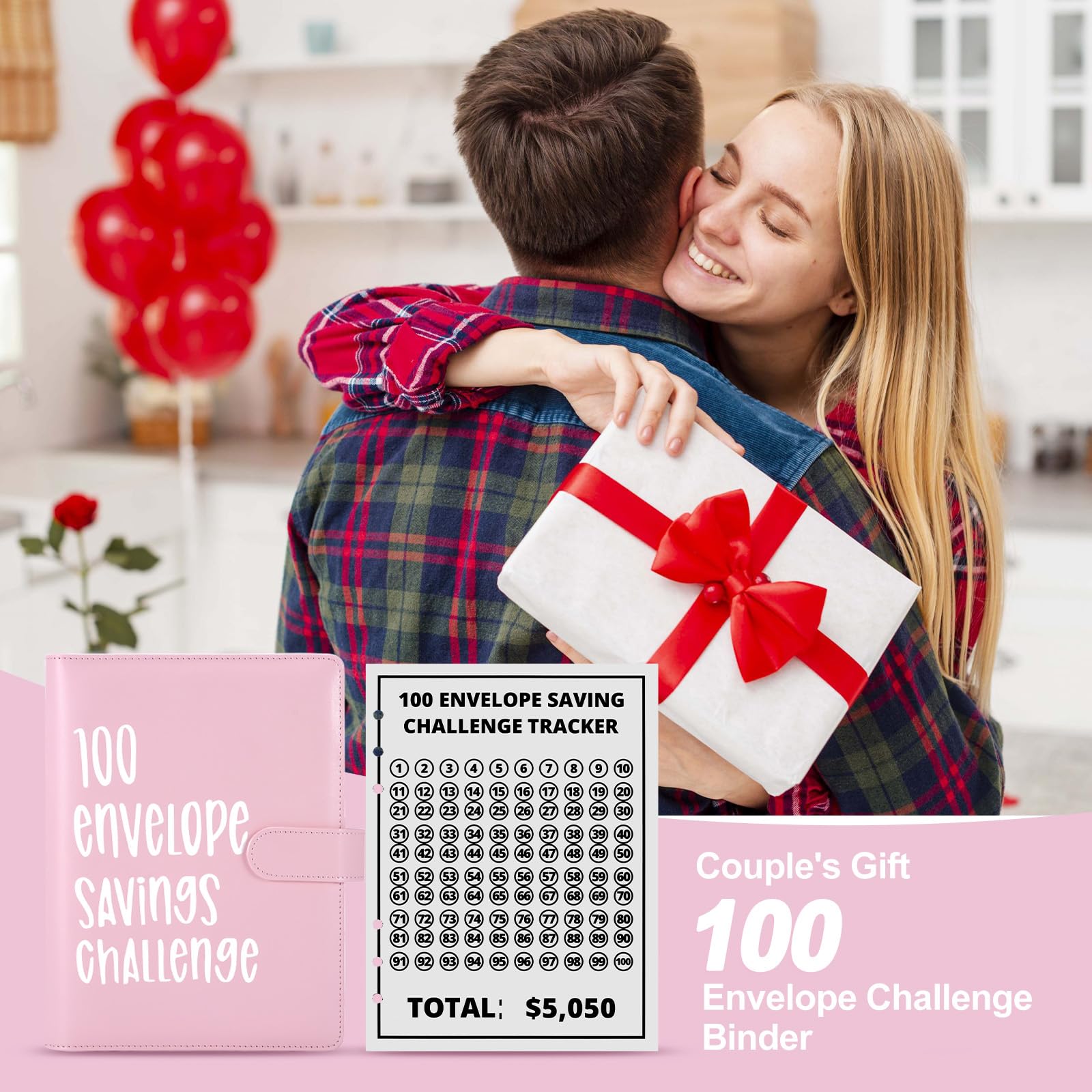 100 Envelope Saving Challenge, Pianificatore di Budget, Sfida del Risparmio, Cartella del Risparmio, Libro del Risparmio