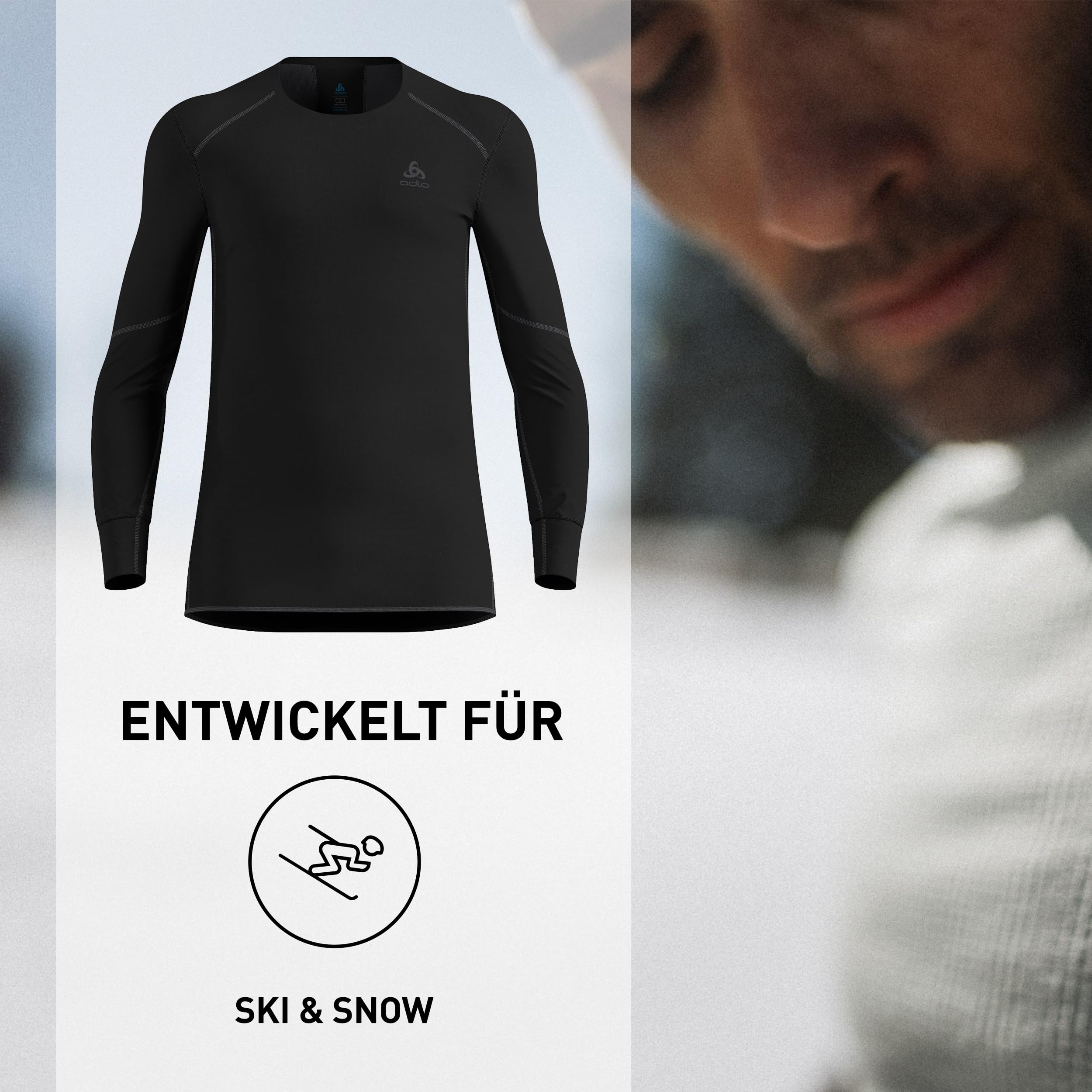 Odlo Herren Active X-warm Langarm Thermoshirt Rundhals Skiunterwäsche 1er Pack