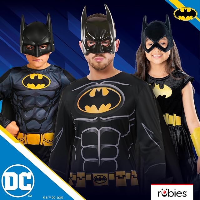 Foto 5 de 6 de Rubies Disfraz Batman Black Core OPP adulto, Jumpsuit impreso digitalmente, capa y máscara