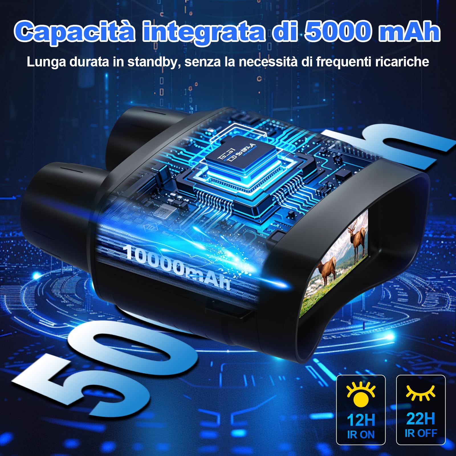 Visore Notturno Termico 5K | Binocolo Visione Notturna