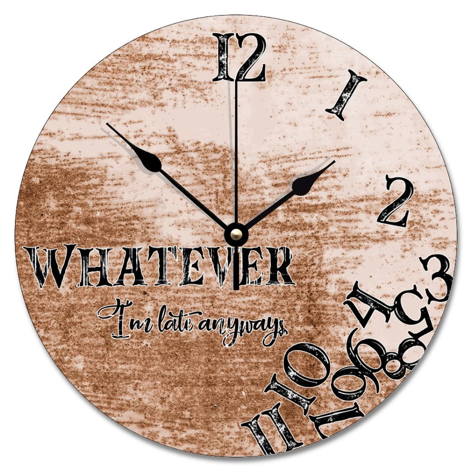 Horloge murale grain de bois idéale pour salon et chambre moderne