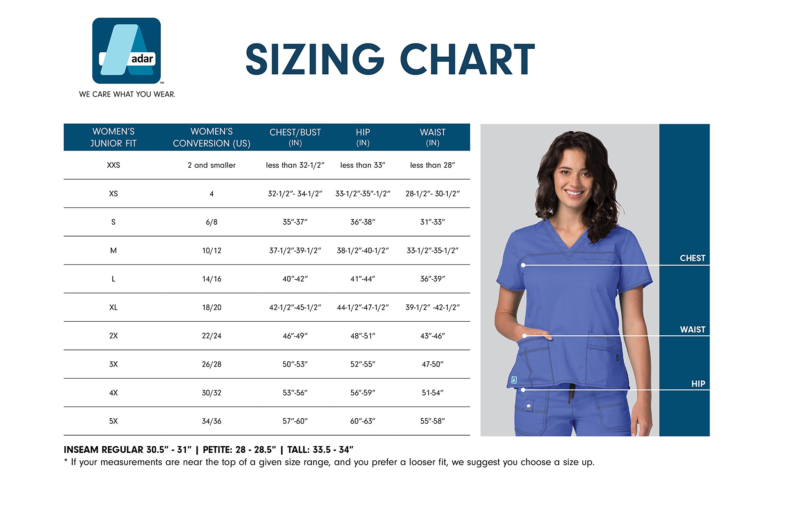 Adar Pro Prendas médicas para Mujer Pantalón médico Skinny de Yoga