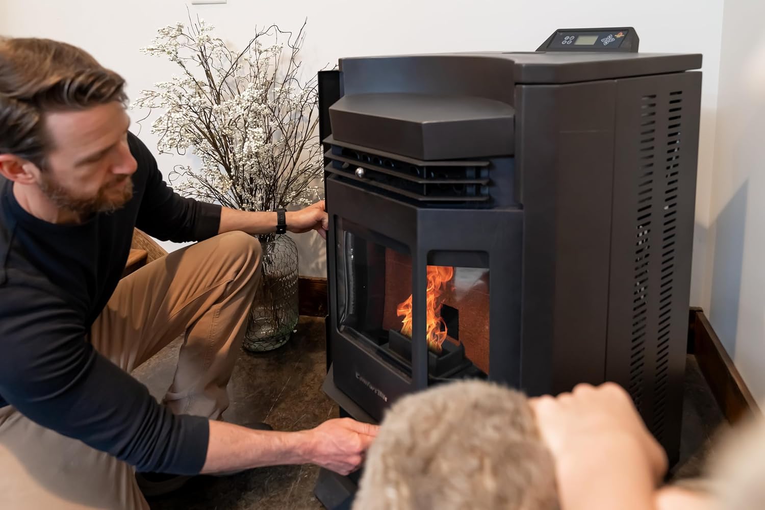 Comfortbilt HP22-N Pellet Stove Black EPA Approved Smart Controller 80 Lb. Hopper