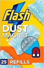 Flash Duster Dust Magnet Refills, Trap & Lock Away Dust, Dirt, Hair & Allergens In No Time, 25 Dusters (5x5)