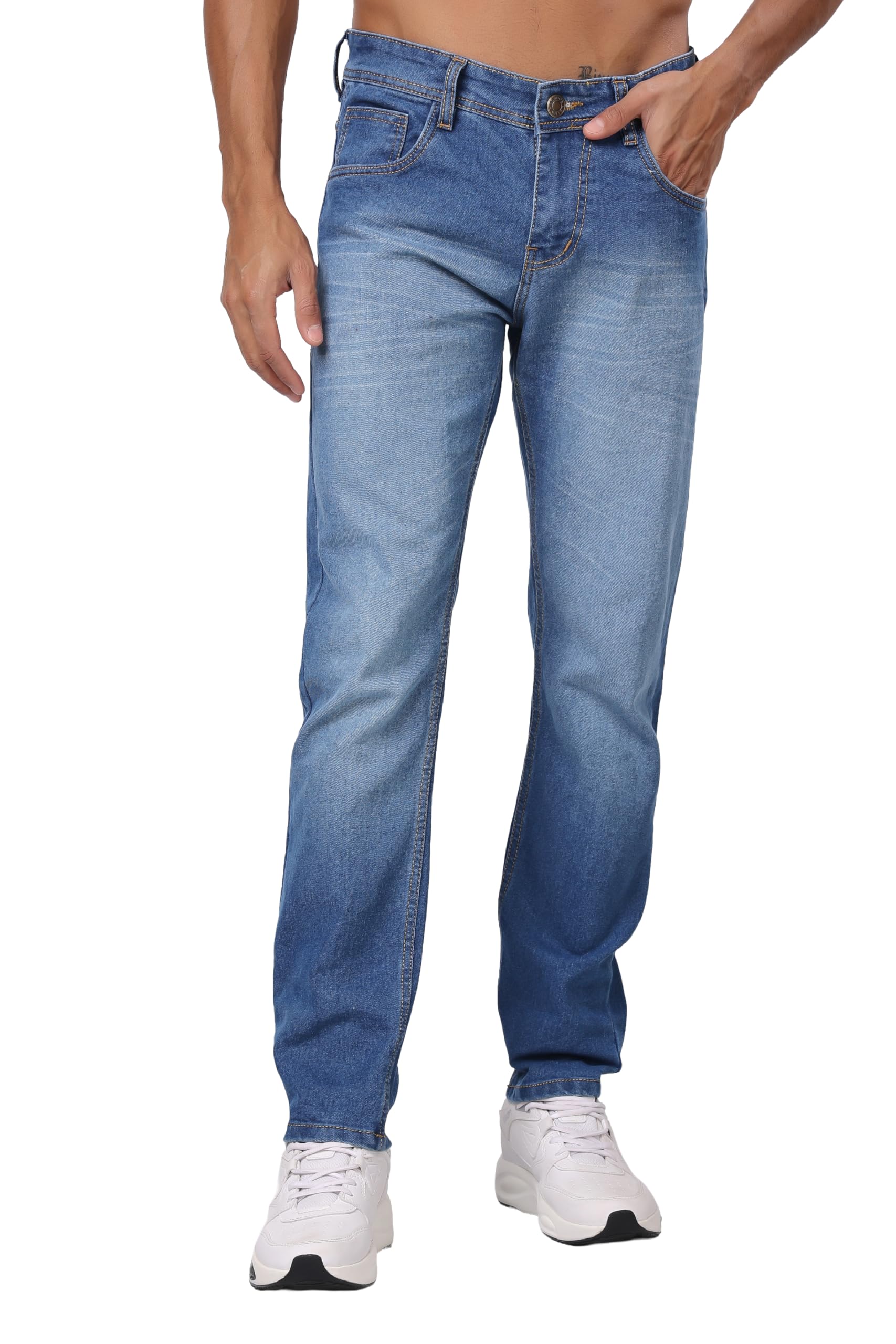 london hills Men's Regular Fit Mid Rise Jeans-picture-23