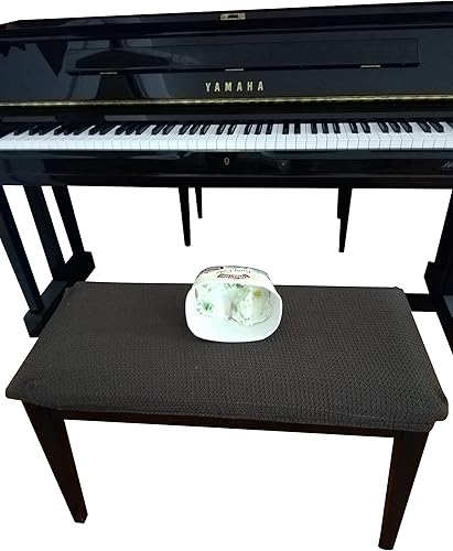 Miniatura 5 de Qualitrusty Funda impermeable para banco de piano, perfecta para mascotas, niños, ancianos, bodas, fiestas, lavable a máquina, elástica, extraíble,
