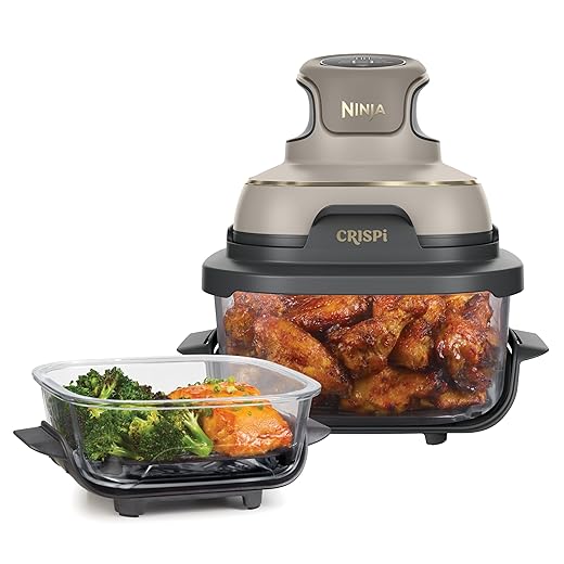 Ninja CRISPi Friteuse sans huile portable, 3,8L, 4-en-1 FN101EUSTGD
