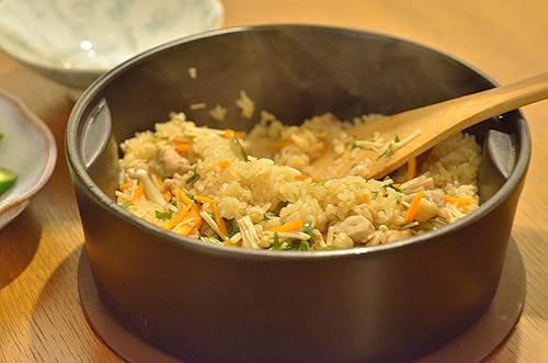 Miniatura 7 de Maceta japonesa Donabe, Seto-mono, 49.0fl oz, diseño moderno, blanco, hecha a mano en Japón