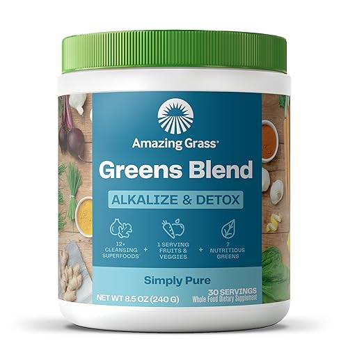 Amazing Grass Greens Blend Alkalize & Detox: Smoothie Mix, Cleanse