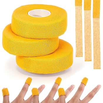 3 Rolls Thimble Tape For Sewing, Self-Adhesive Cotton Finger Protector