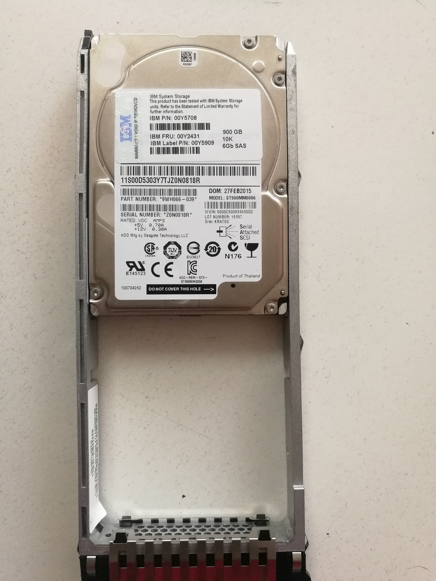 storage hard disk 900 gb 10k 6gbps sas 2.5"