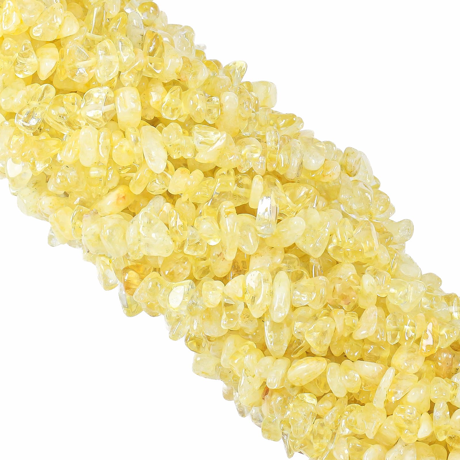 260pcs Natural Citrine Crystal Beads Chips 5mm to 8mm Irregular Gemstone Beads with Holes DIY for Bracelet Necklace Earrings Jewellery Making Craft 33 inch