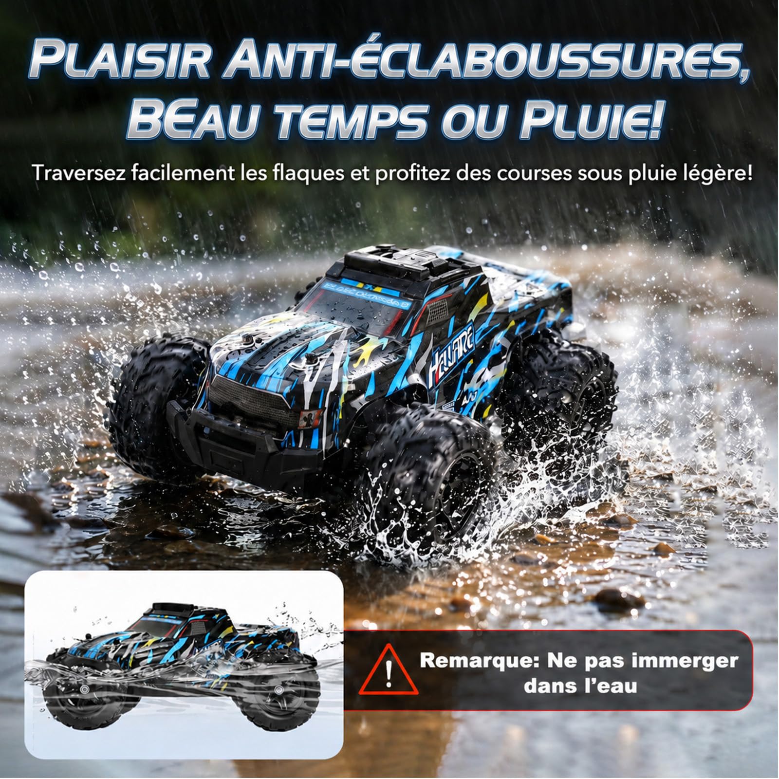 RC Voiture Telecommandé, Jouet Enfant 5 6 7 8 9 10 11 12 Ans 1:18 Garçon Voiture Electrique Enfants 22KM/H Enfants Garçon Cadeau de Noël Fille 5-12 Ans