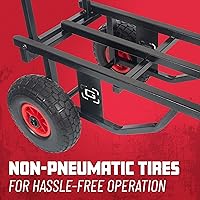 Vista 2 de Gator Frameworks Carrito plegable multiutilidad con extensión de 30-52" y capacidad de carga de 500 libras (GFW-UTL-CART52)