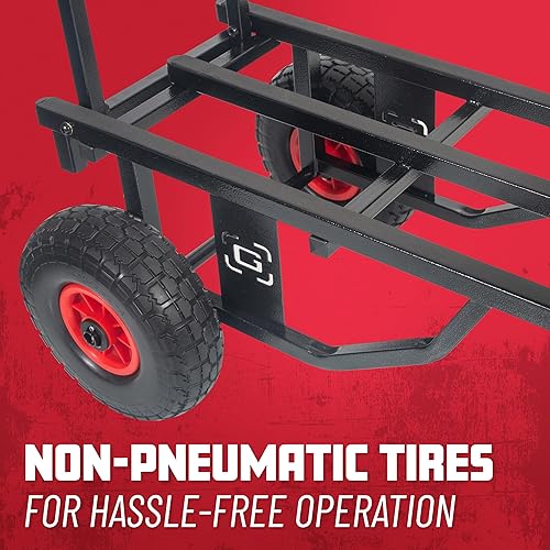 Miniatura 2 de Gator Frameworks Carrito plegable multiutilidad con extensión de 30-52" y capacidad de carga de 500 libras (GFW-UTL-CART52)