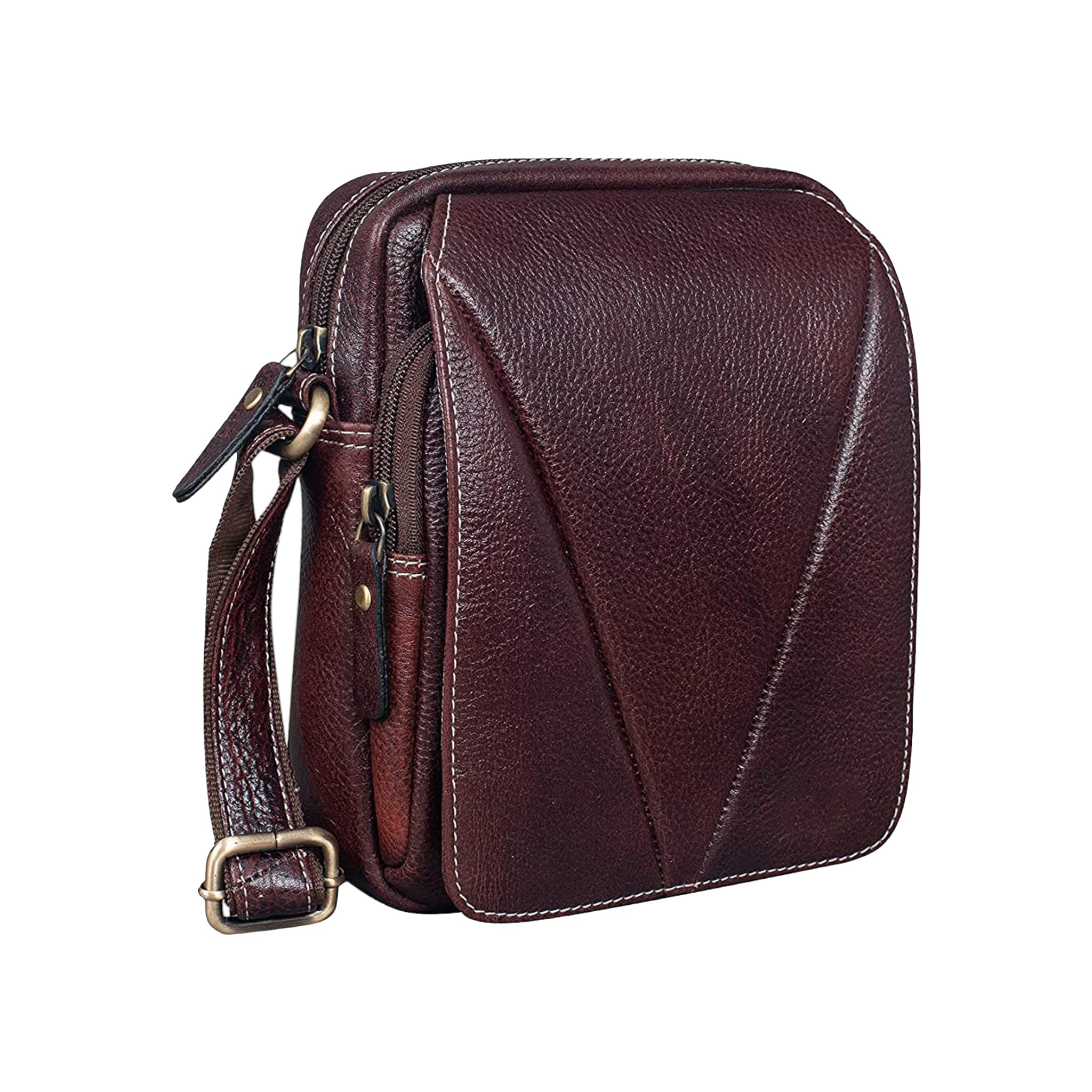 Leather Messenger Bag for Men and Women, Travel and Everyday Use-image-12