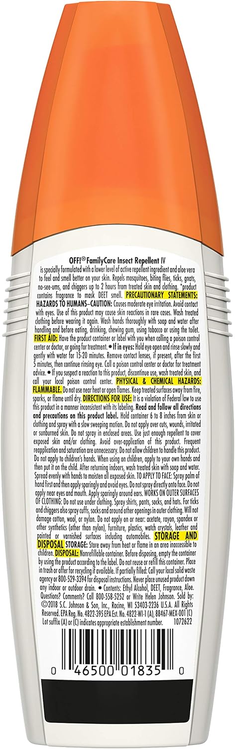 S C Johnson Wax Off 6Oz Skintast Spray 1835 Insect Repellent, 177 ml (Pack of 1) - Image 3