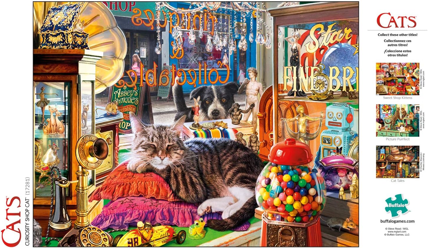 Buffalo Games - Curiosity Shop Cat - 750 Piece Jigsaw Puzzle