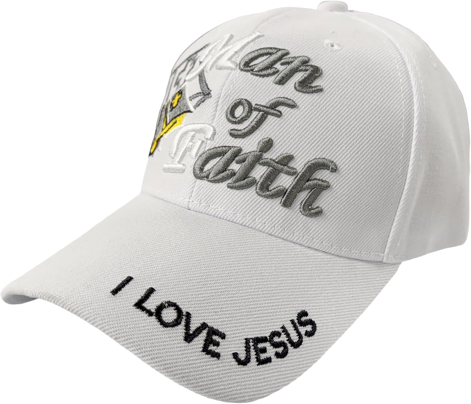 Black Duck Brand Embroidered Man of Faith Adjustable Baseball Cap - Multiple Colors Available
