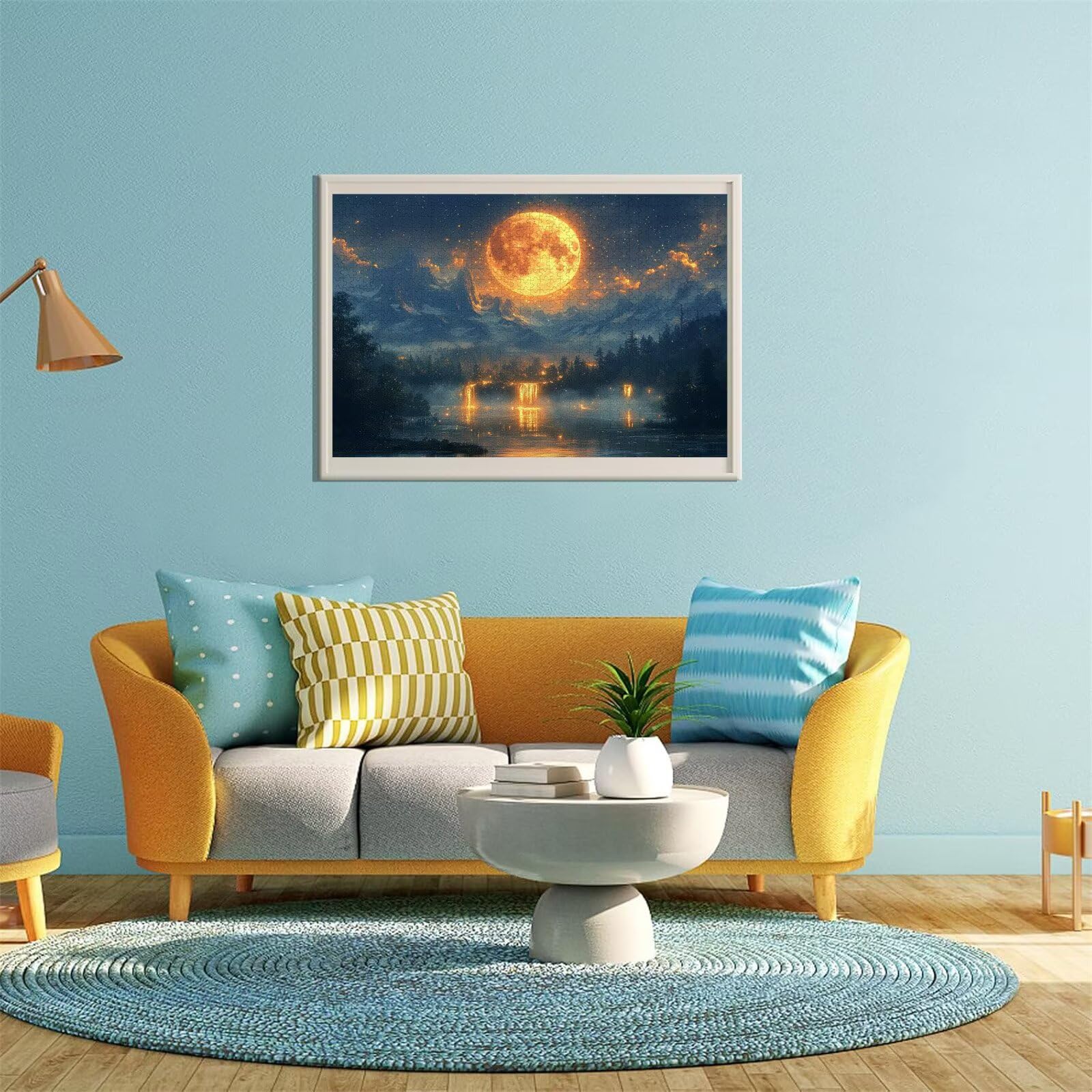 Puzzle Erwachsene 2000 Teile Mond Sternenhimmel Educa Jigsaw für Kinder ab 8 Jahren Mädchen Jungen, Erwachsene Impossible Klassische Puzzles Schwer, Anspruchsvoll Spielspaß, Geschenke 70x99cm t-996