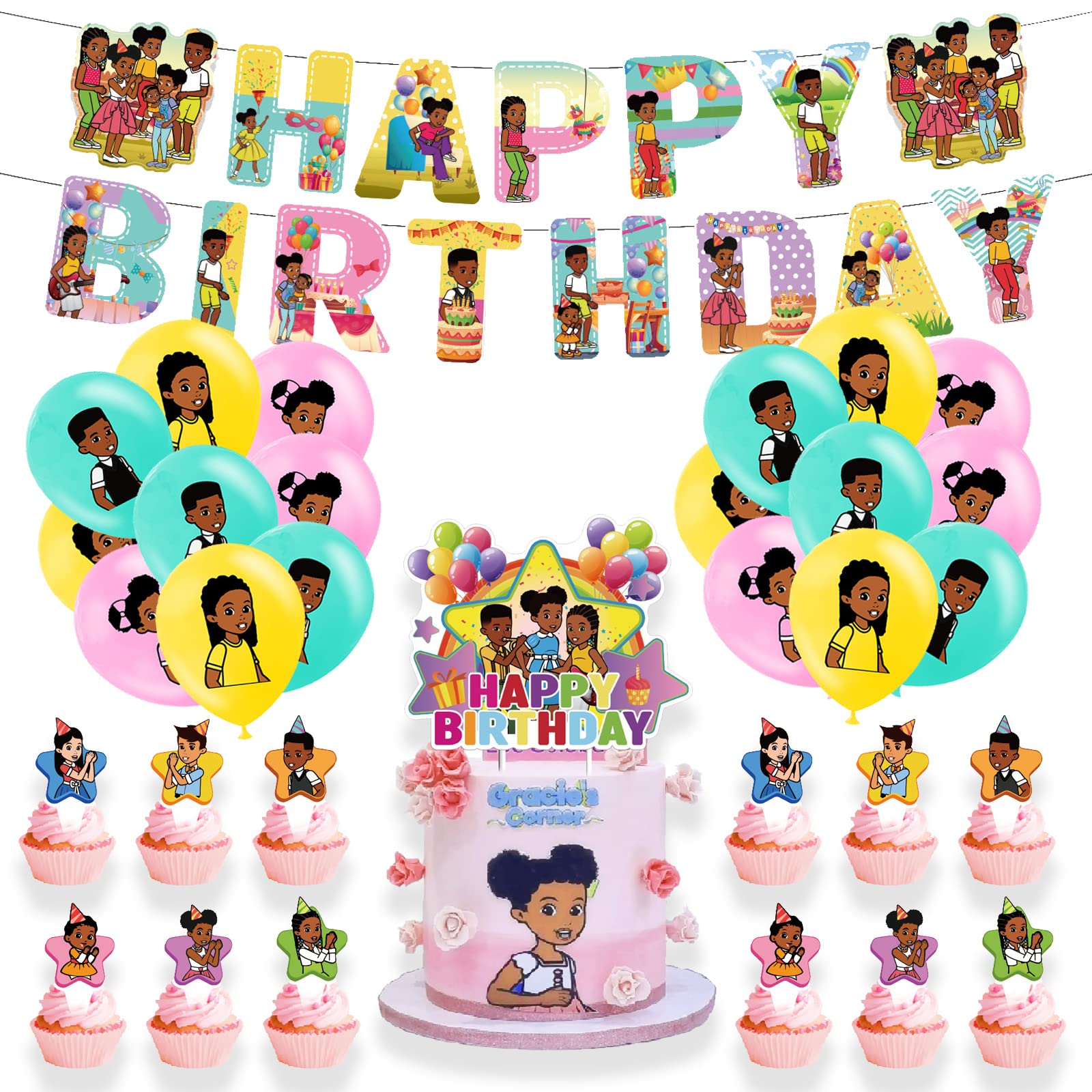 Gracies Corner Party Supplies Cartoon Corner Birthday Party Decorations