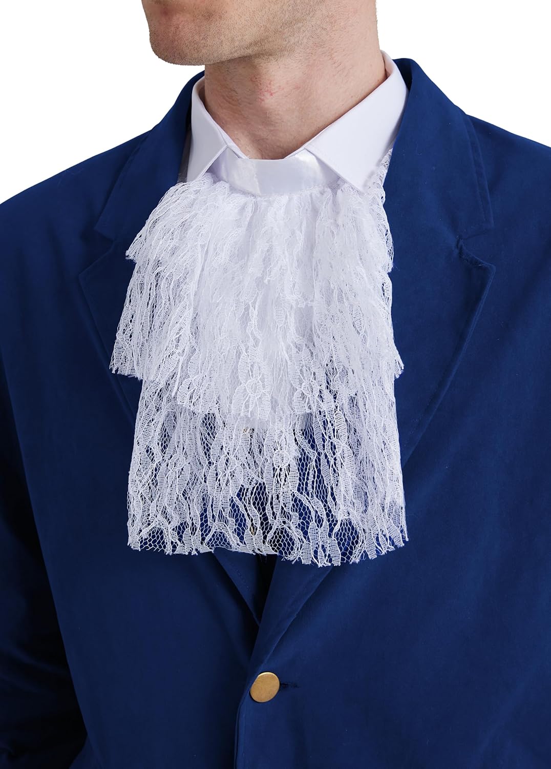 Maxim Party Supplies Men's Spy Costume - 6 Piece Groovy 60's Blue Suit with Vest, Glasses, Wig - Retro Velvet Cosplay Set